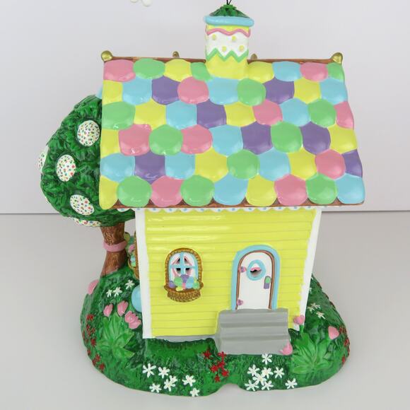 Dept 56 M&M's Easter Bunny Lighted House and Candy Dish Ceramic Easter Decor - Picture 5 of 14